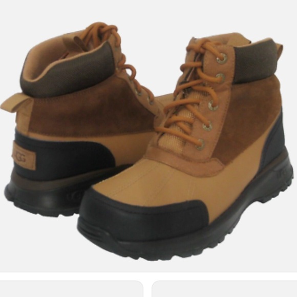 UGG Other - UGG EMMETT MEN DUCK BOOTS LEATHER CHESTNUT Cold Weather Rated & waterproof